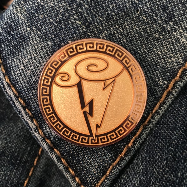 Symbol of the Gods Inspired Hard Enamel Pin (Seconds Sale) BLOWOUT