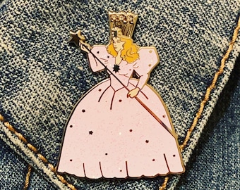 Glittery Oz Inspired Good Witch Pin