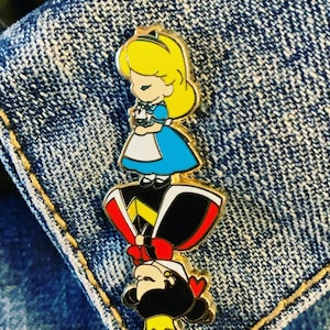 Alice In Wonderland Hard Enamel Flip Pin