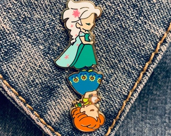 Spring Sisters Hard Enamel Flip Pin