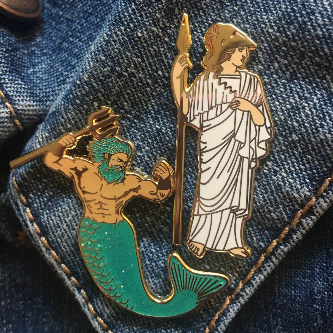 Greek Goddess Athena Enamel Pin | Etsy