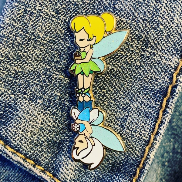 Fairy Sisters Hard Enamel Flip Pin