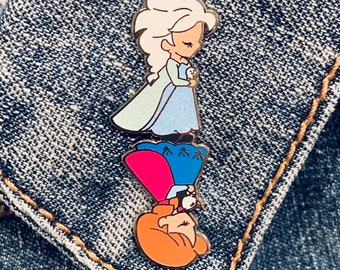 Frozen Hearts Hard Enamel Flip Pin