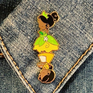 The Frog Princess Hard Enamel Flip Pin