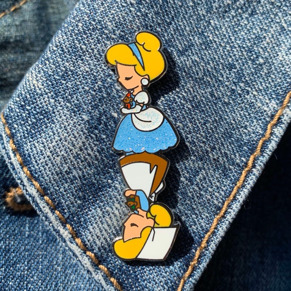 Cinderella Hard Enamel Flip Pin