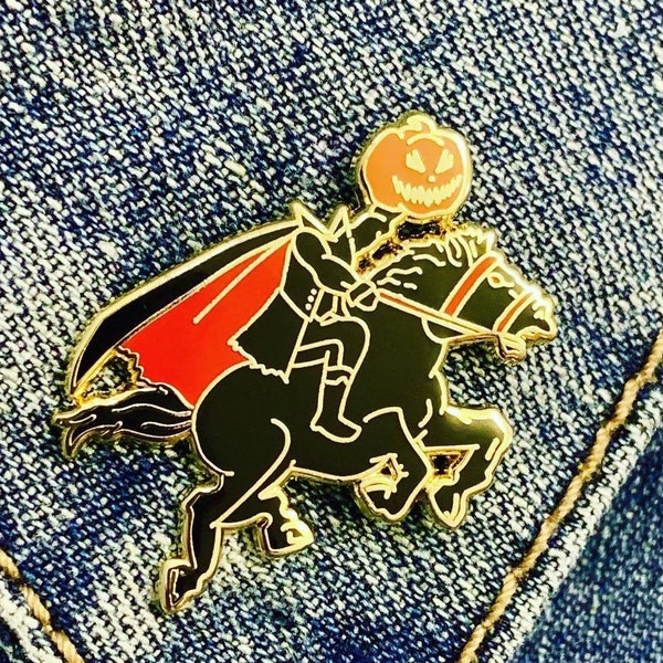 Glow in the Dark Headless Horseman Hard Enamel Pin