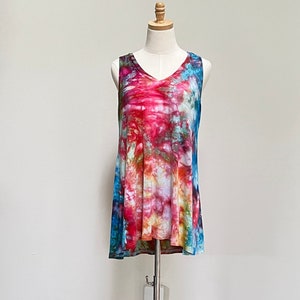 Ice Dyed Top Size L Tie Dyed Tank
