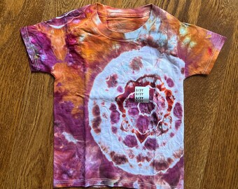 Ice-Dyed T-Shirt Toddler Size 2T-3T Geode Pattern