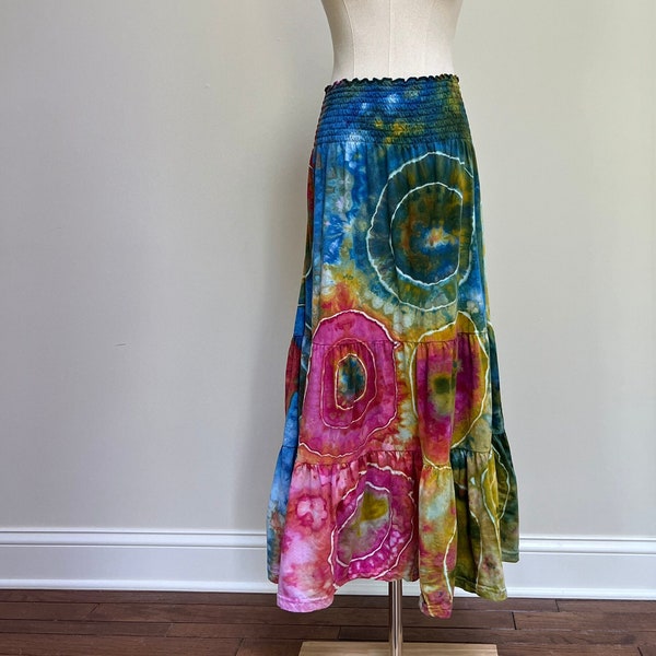 Ice Dyed Maxi Skirt Size M Medium