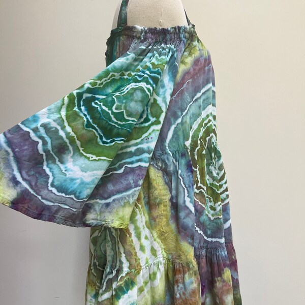 Tie Dyed Dress Size M Off The Shoulder Cover-Up