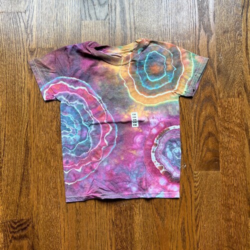 T-shirt teint glacé pour enfant, taille moyenne, jeune