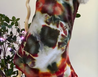 Ice Dyed Christmas Stocking