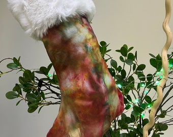 Tie-Dyed Christmas Stocking