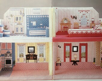 plastic canvas barbie house