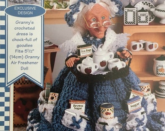 PDF Crochet Kitchen Granny Dress (Air Freshener Doll)