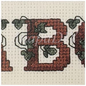 PDF Cross-Stitch Alphabet Ivy