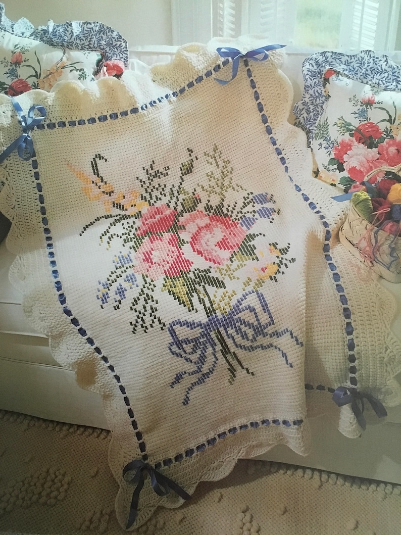 PDF Crochet/crossstitch Afghan Etsy