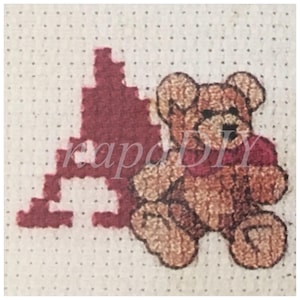 PDF Cross-Stitch Alphabet Bears I