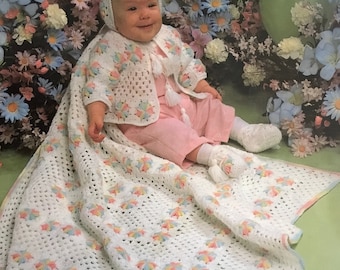 PDF Häkelausstattung (Jacke, Mütze, Booties und Decke)