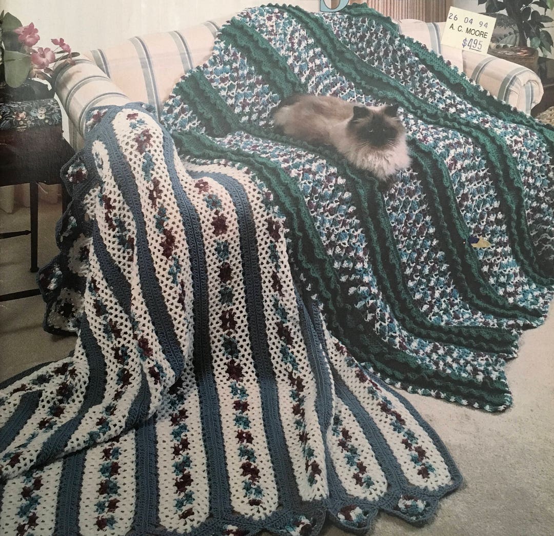 PDF 6 Crochet Afghans Etsy