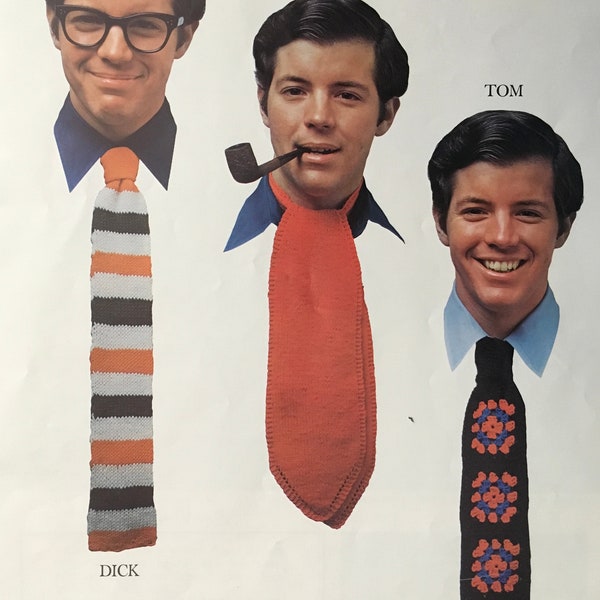 PDF 2 Knit/Crochet Tie And Ascot