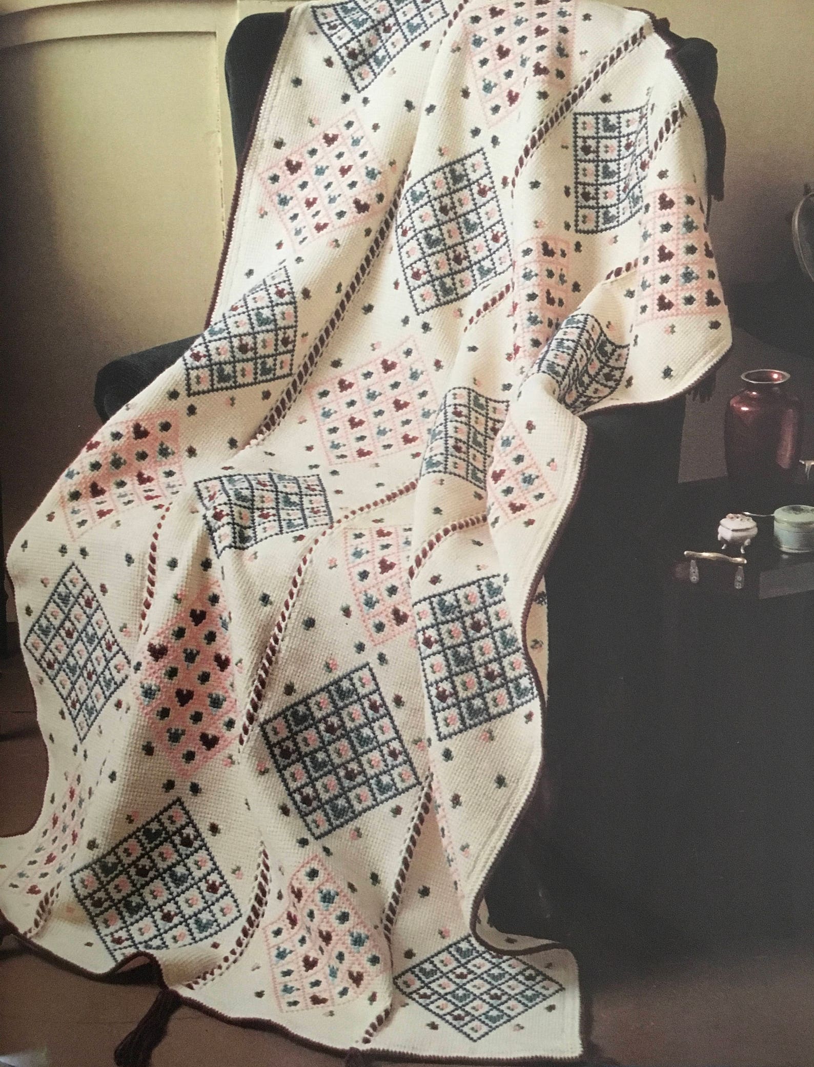 PDF Crochet/cross-stitch Afghan - Etsy Denmark