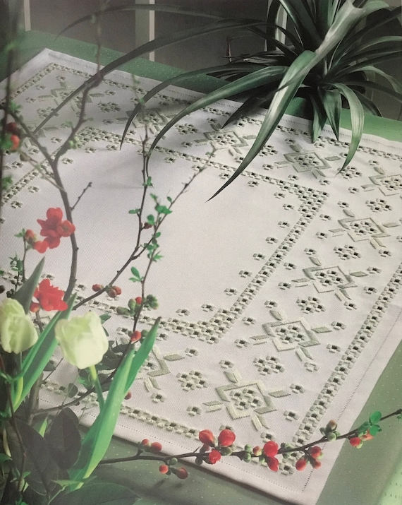 PDF Hardanger Embroidery Small Tablecloth