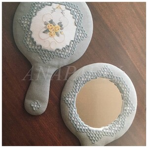 PDF Hardanger Embroidery Hand Mirror