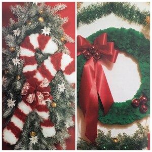 PDF Macrame Candy Cane And Wreath