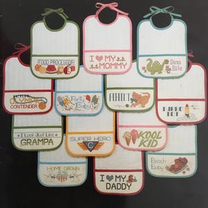 PDF 19 Cross-Stitch Bibs
