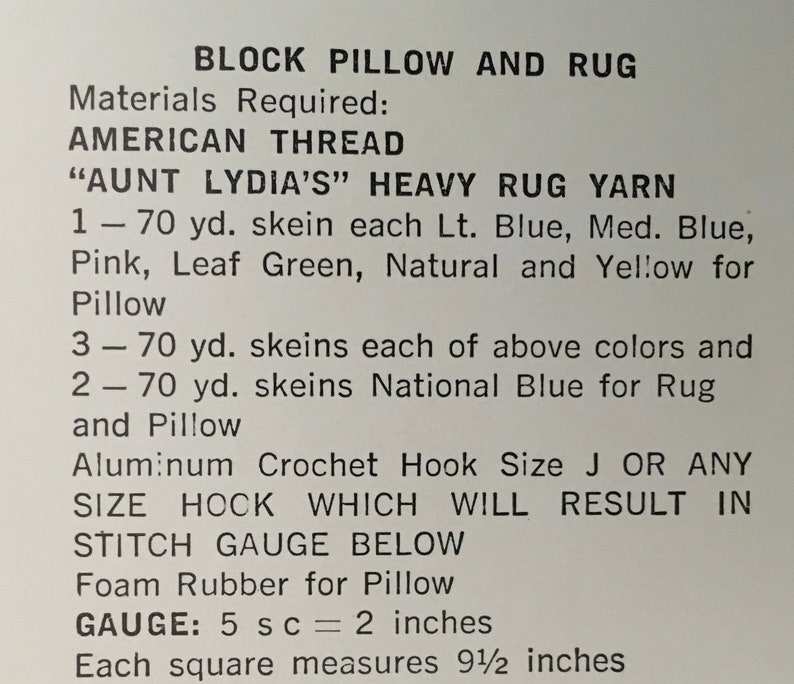 PDF Crochet Pillow And 2 Rugs