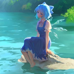 Touhou Project Cirno 8x10 Print
