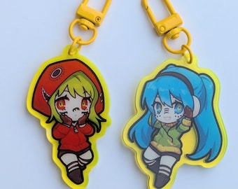 Matryoshka Hatsune Miku & Gumi Nostalgic Vocaloid Keychain