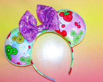 Fruity Mouse Ears, Hidden Mickey, Mickey Shaped, Epcot Flower & Garden Festival, Mickey Fruit, Pastel, Colorful, Gifts, Spring, Summer, Hair