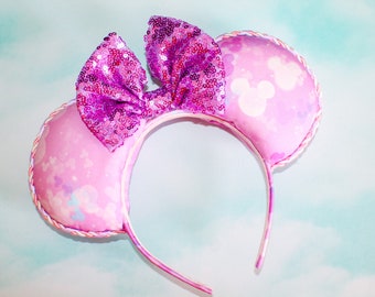 Dream of Mickey in Pink: Ears, Pink and Purple, Mickey Ears, Pastel, Minnie, Mouse, Girly, Gifts for Her, Cotton Candy, Sweet, Magic Kingdom