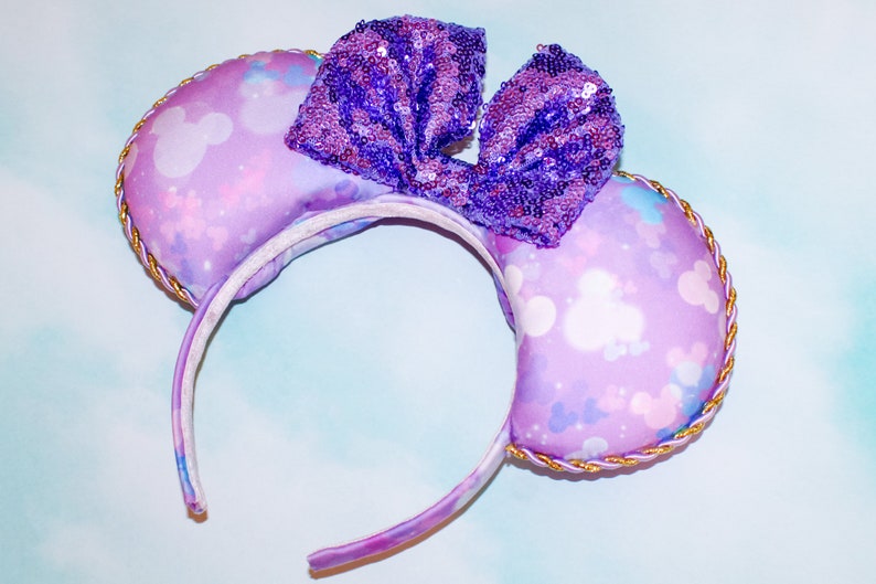 Dream of Mickey in Purple: Ears, Purple Mickey, Minnie, Mouse, Pastel, Colorful, Girly, Fairy, Gifts for Her, Magic Kingdom, Dreamlike, Cute zdjęcie 5