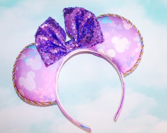 Dream of Mickey in Purple: Ears, Purple Mickey, Minnie, Mouse, Pastel, Colorful, Girly, Fairy, Gifts for Her, Magic Kingdom, Dreamlike, Cute