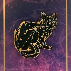 Cat Constellation Enamel Pin