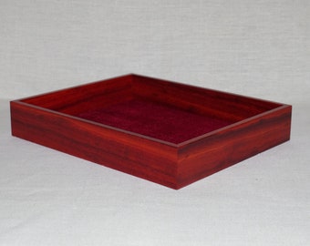 Handmade valet tray box, Bloodwood