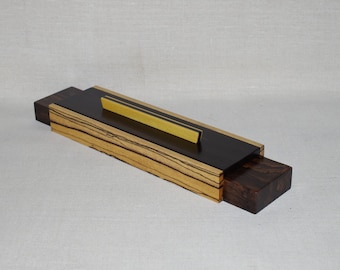 Handmade Ebony Wood Box, Jewelry Storage
