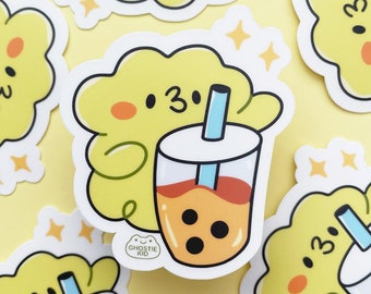 Ghost Frog Boba | Vinyl Sticker