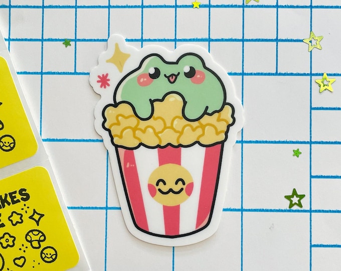Popcorn Frog | Vinyl Sticker