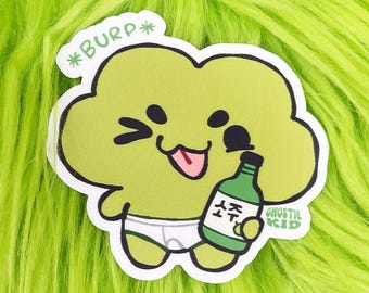 Soju Froggy | Vinyl Sticker