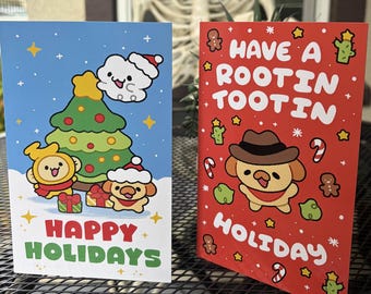 Ghostiekid Greeting Cards | Happy Holidays , Have a Rootin Tootin Holiday