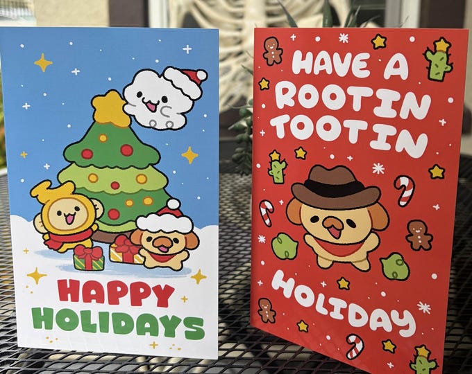 Ghostiekid Greeting Cards | Happy Holidays , Have a Rootin Tootin Holiday