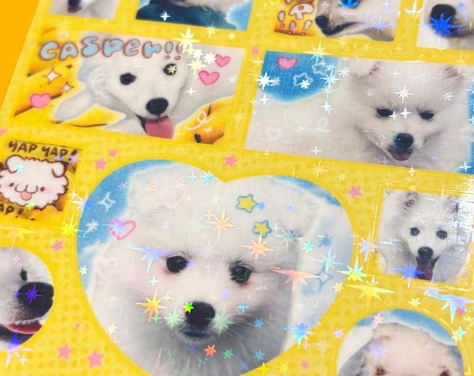 Casper Sticker Sheet Holo Star Laminate