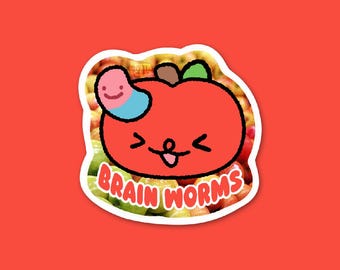 Brain Worms| Manz | Vinyl Sticker