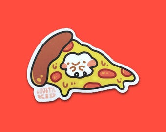 Pizza Ghost Toot | Vinyl Sticker