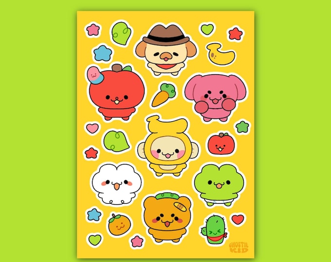 Ghostiekid Friends | Sticker Sheet