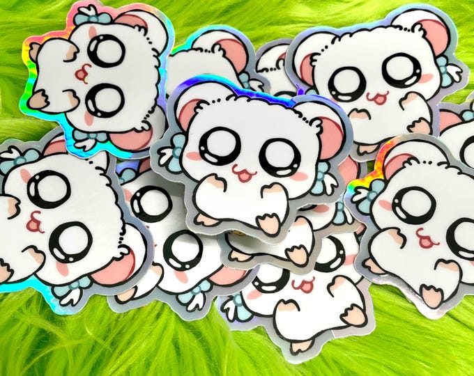 Cutie Hamster | Holo Vinyl Sticker